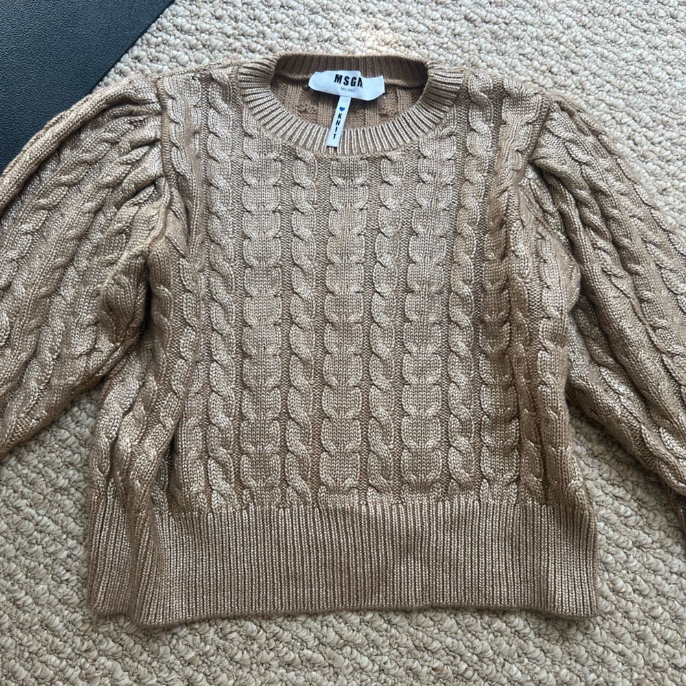 Gold sweater